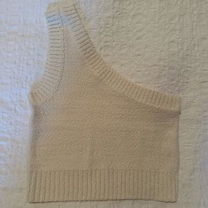 Madewell Textural-Knit One-Shoulder Sweater Tank